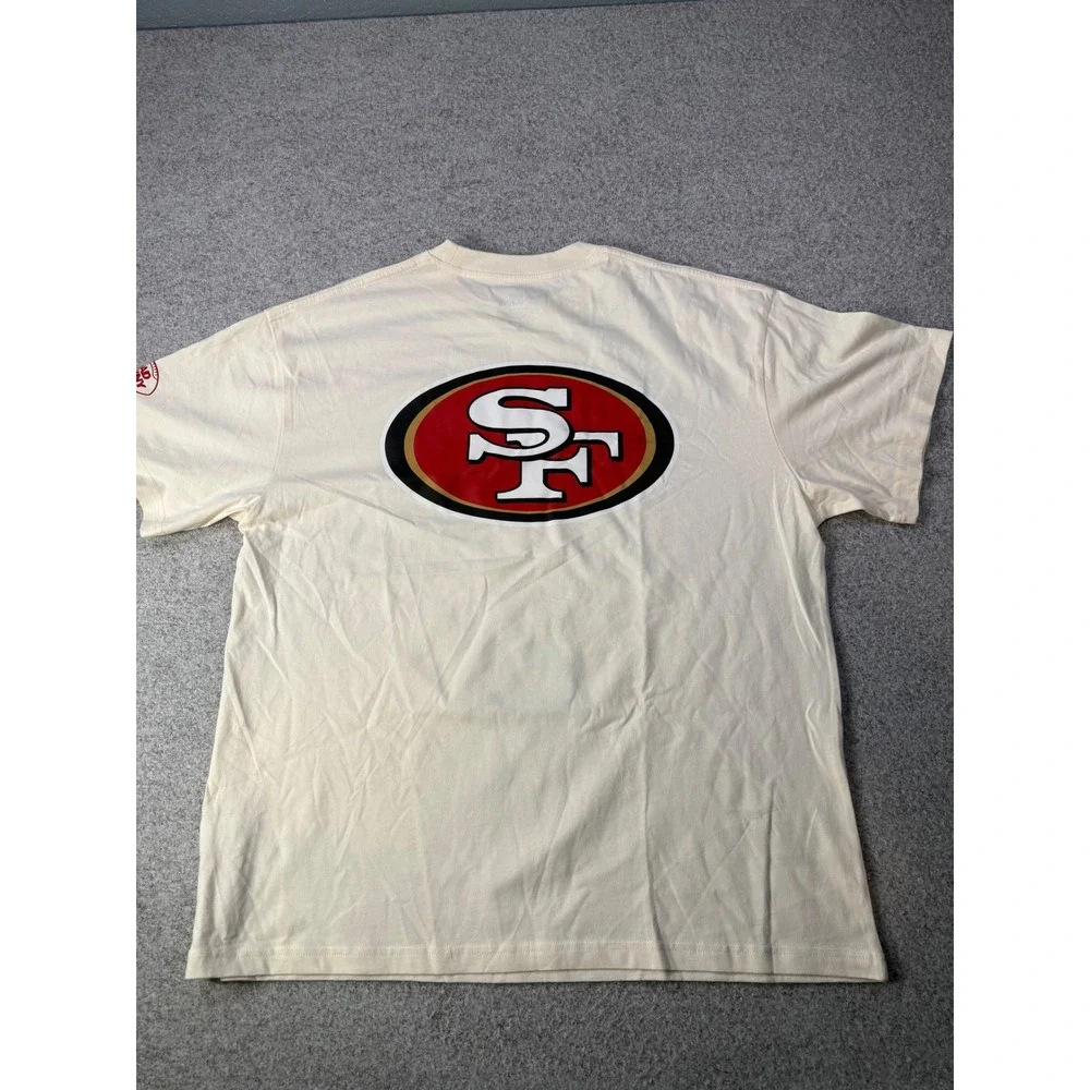Bad Bunny x NFL San Francisco 49ers Cream Graphic T-Shirt Mens Large Limited - Picture 4 of 7